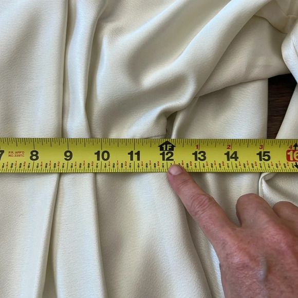 Vintage COCO Cream Midi Scoop Neck Belted Dream Dress Size 4 - Picture 11 of 11